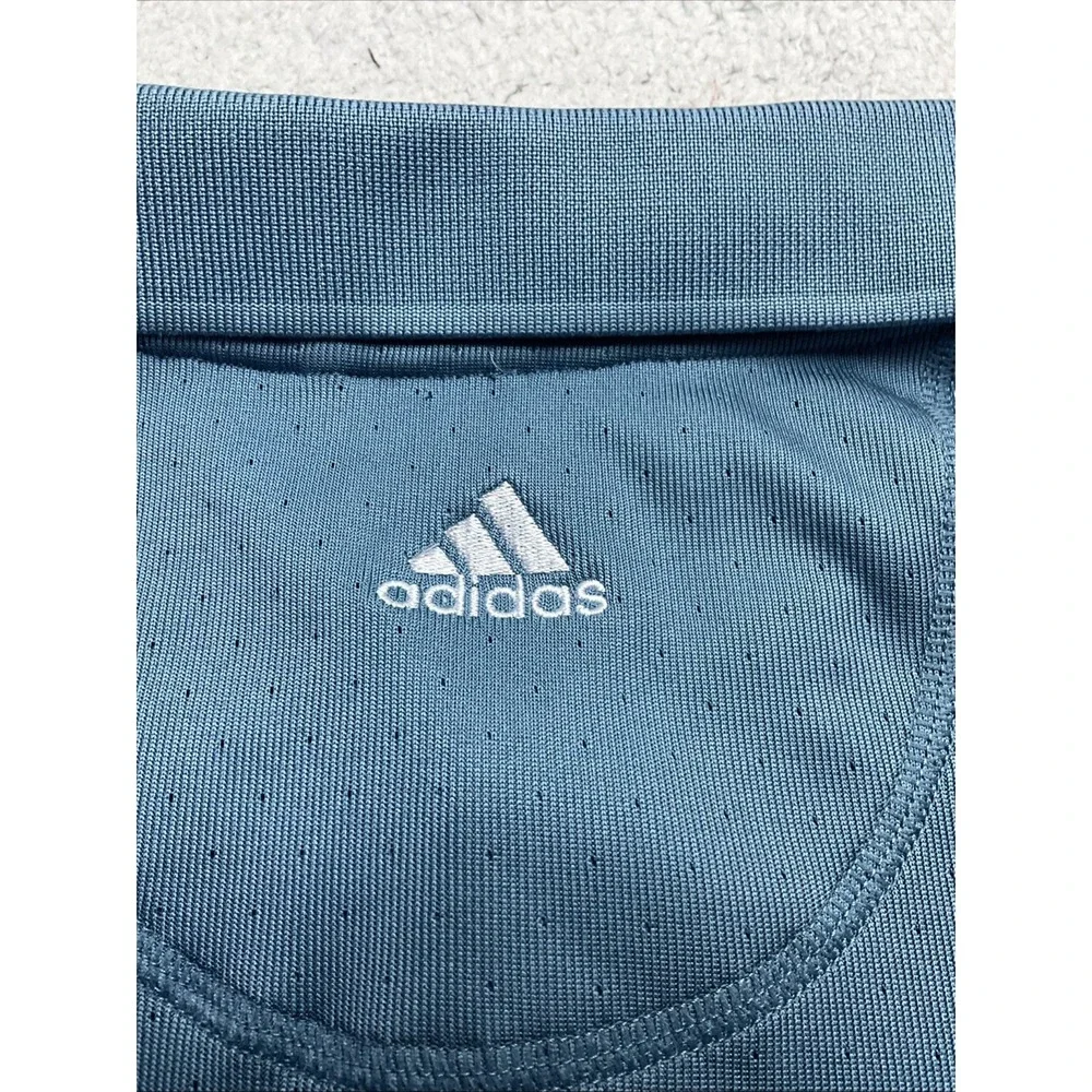 Adidas Clima Cool Men's Blue Short Sleeve Polo Shirt Size L